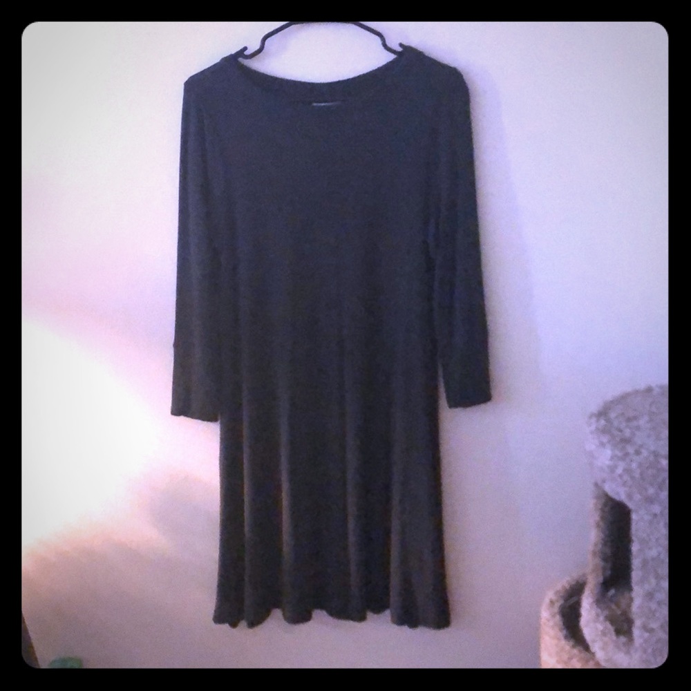 Dark grey winter dress